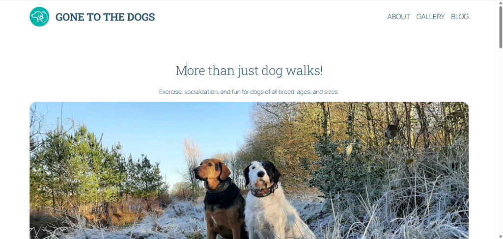Gone to the Dogs – WordPress Website
